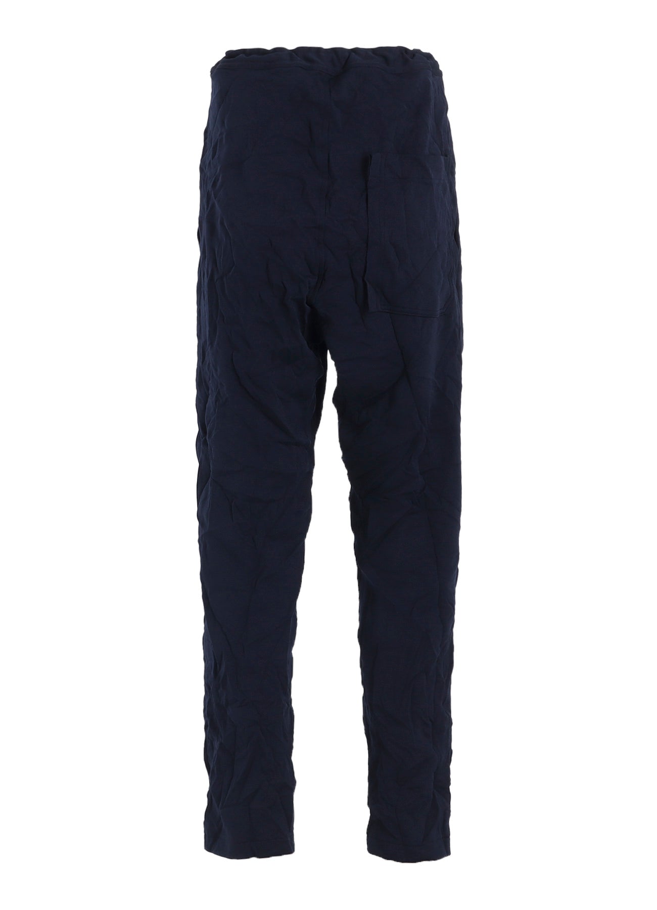 WRINKLE-EFFECT TAPERED PANTS