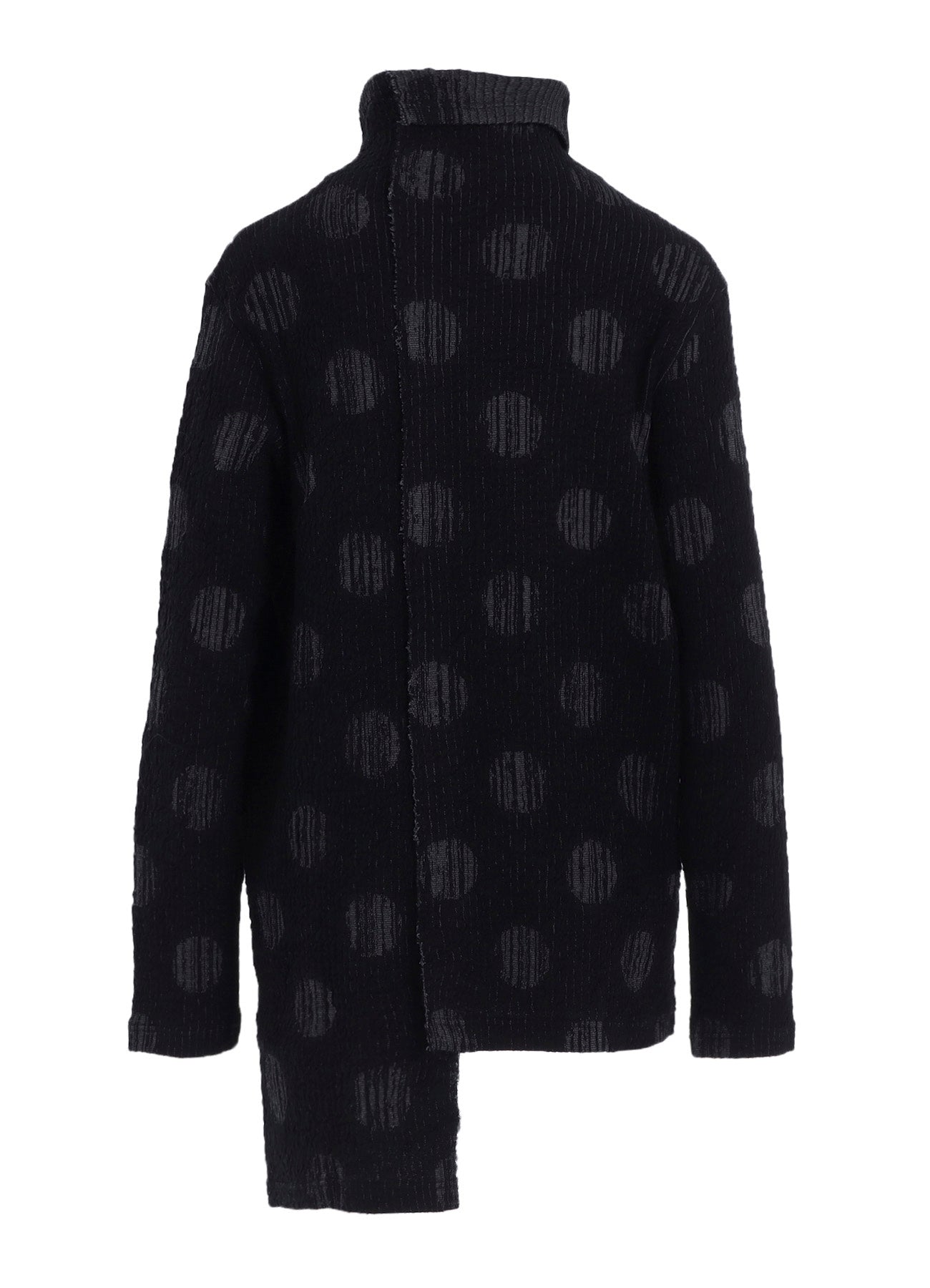 POLKA DOT JQ HIGH NECK ASYMMETRIC T