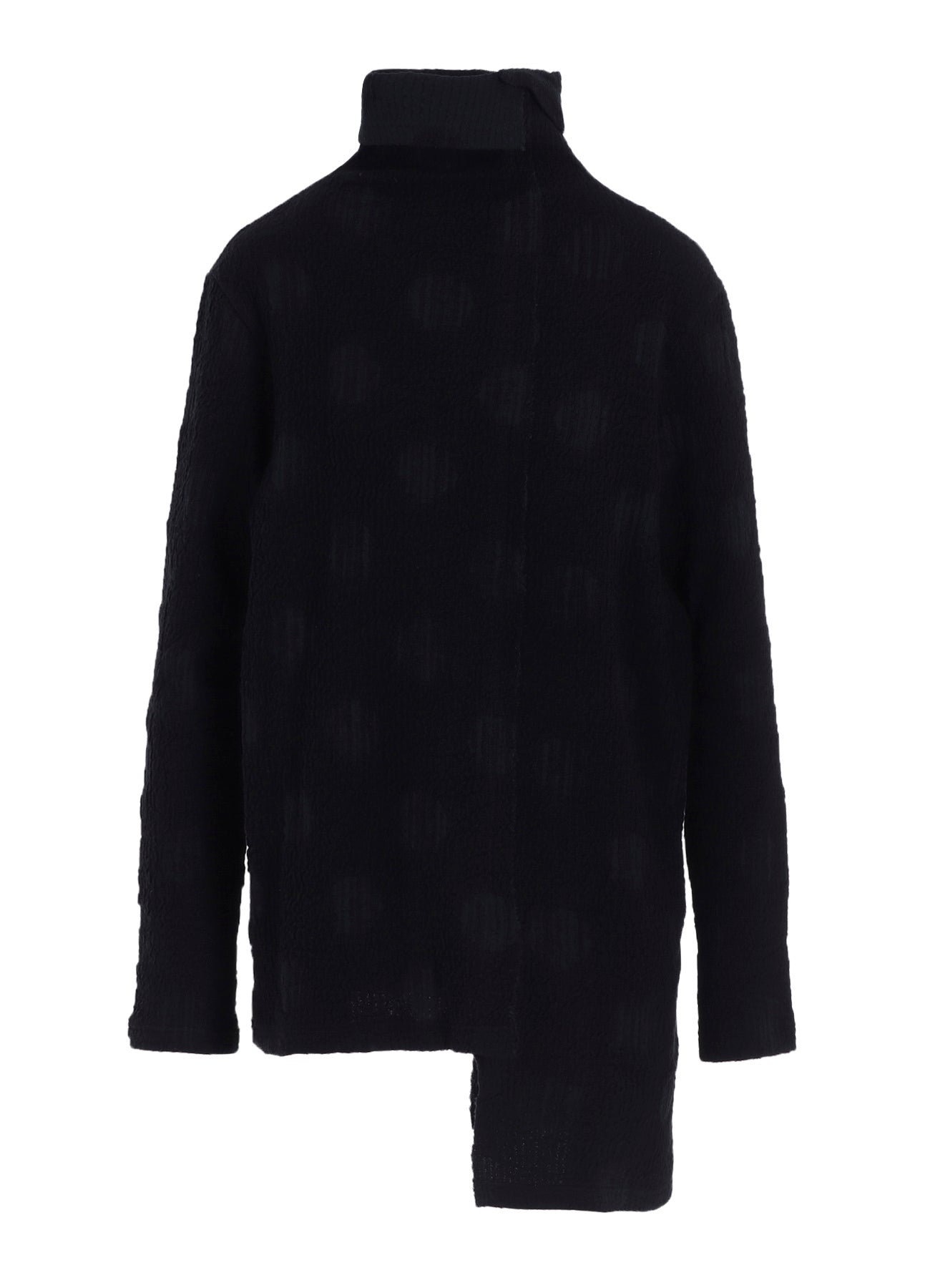 POLKA DOT JQ HIGH NECK ASYMMETRIC T