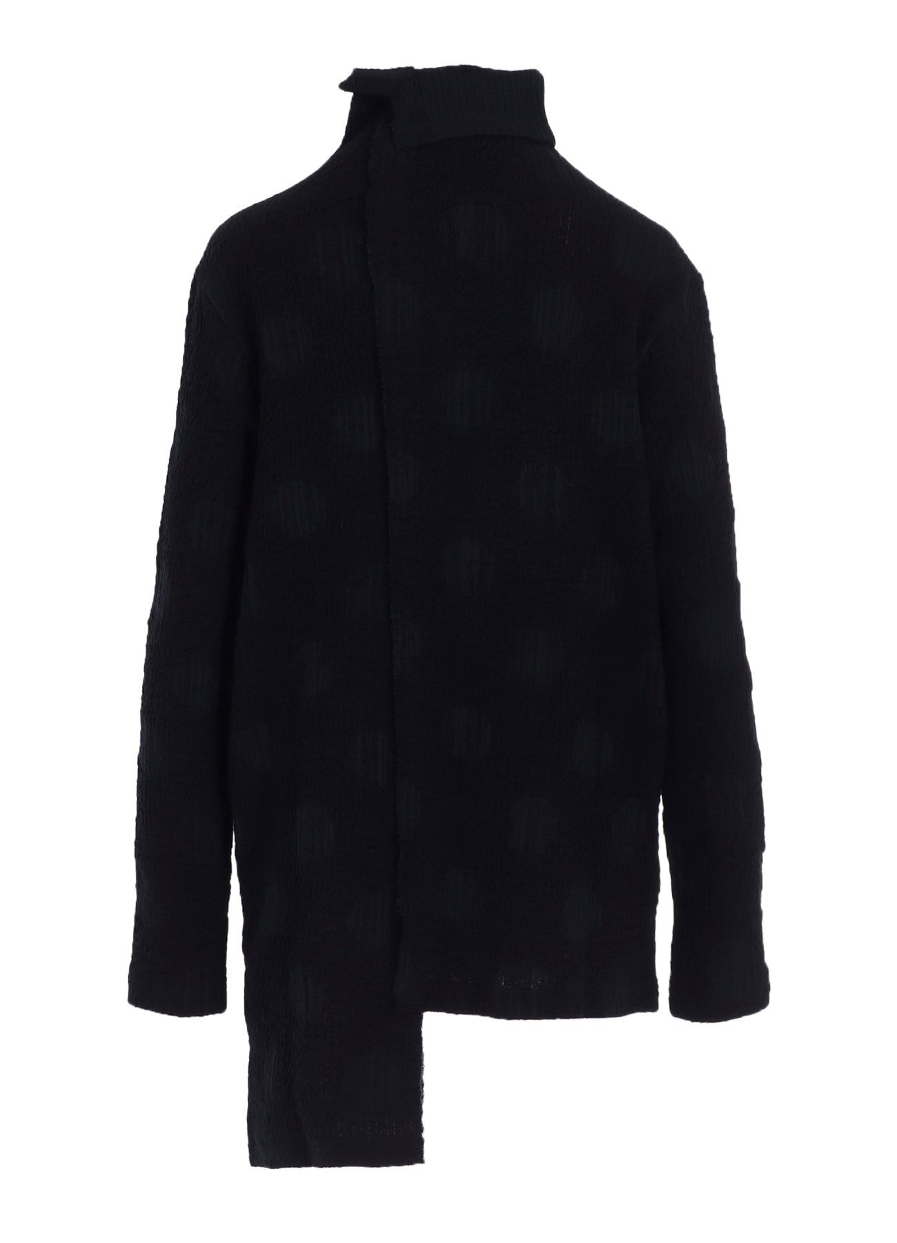 POLKA DOT JQ HIGH NECK ASYMMETRIC T