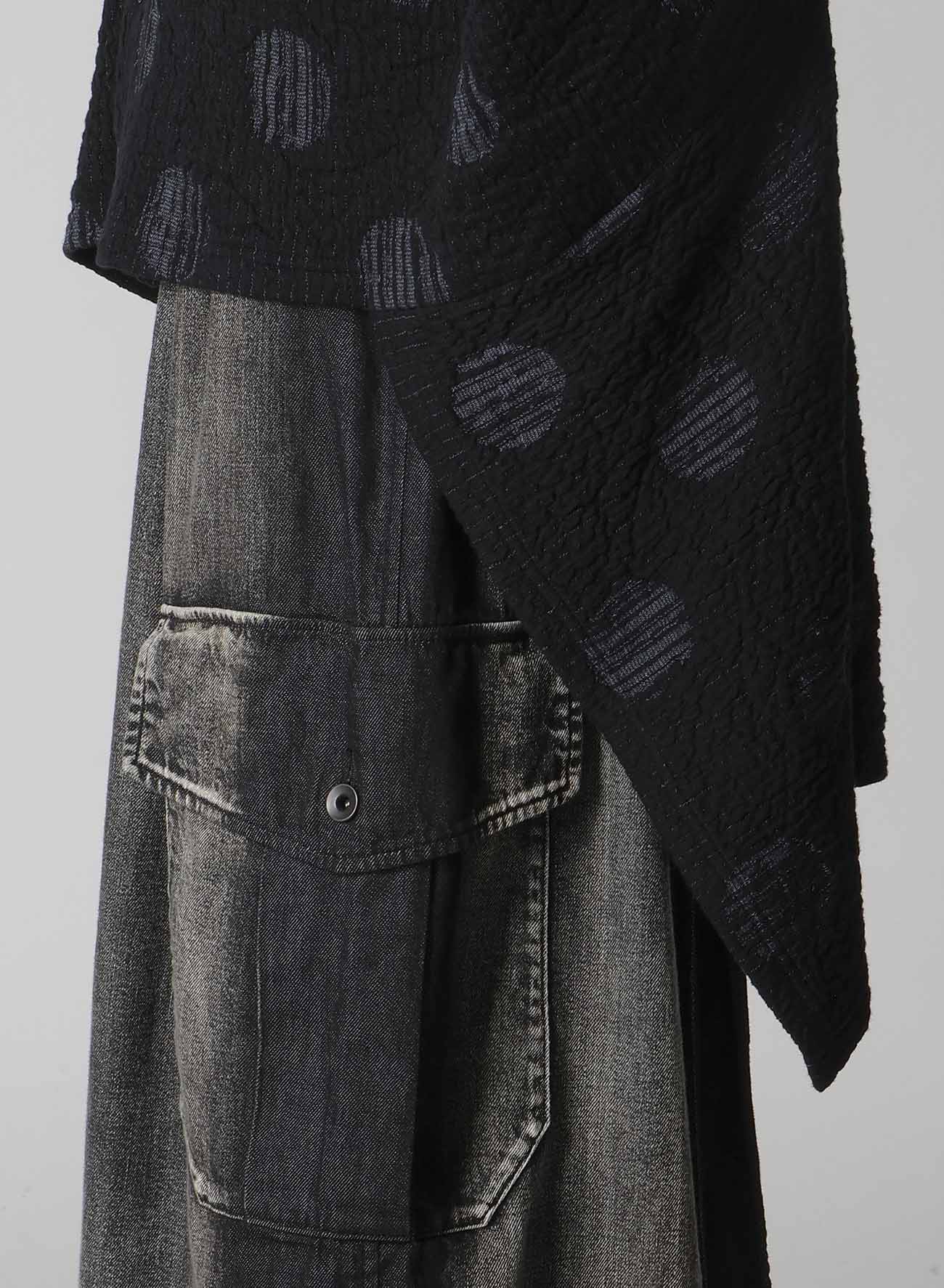 POLKA DOT JQ ASYMMETRIC CARDIGAN