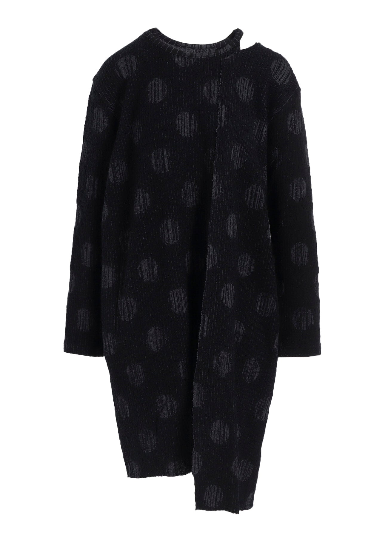 POLKA DOT JQ LEFT SIDE SLIDED LONG T