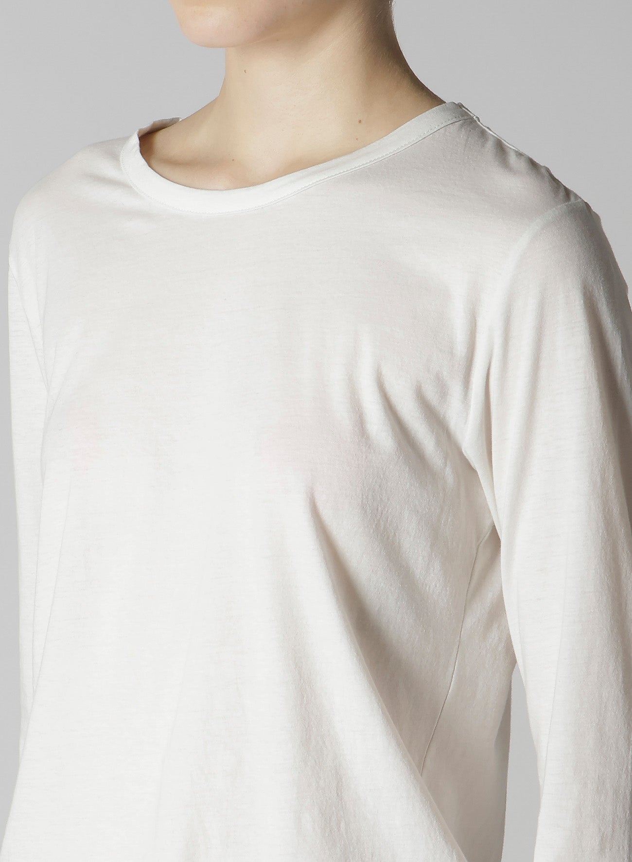 SOFT JERSEY ROUND NECK LONG T