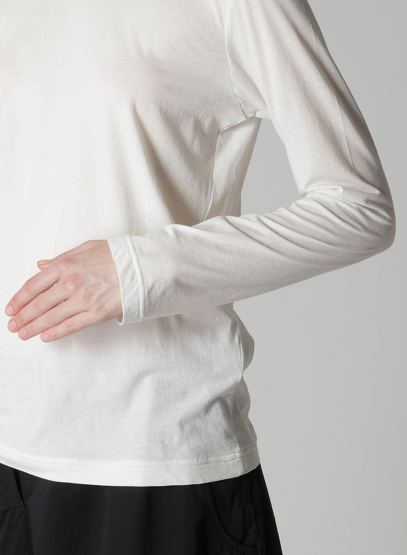 SOFT JERSEY ROUND NECK LONG T