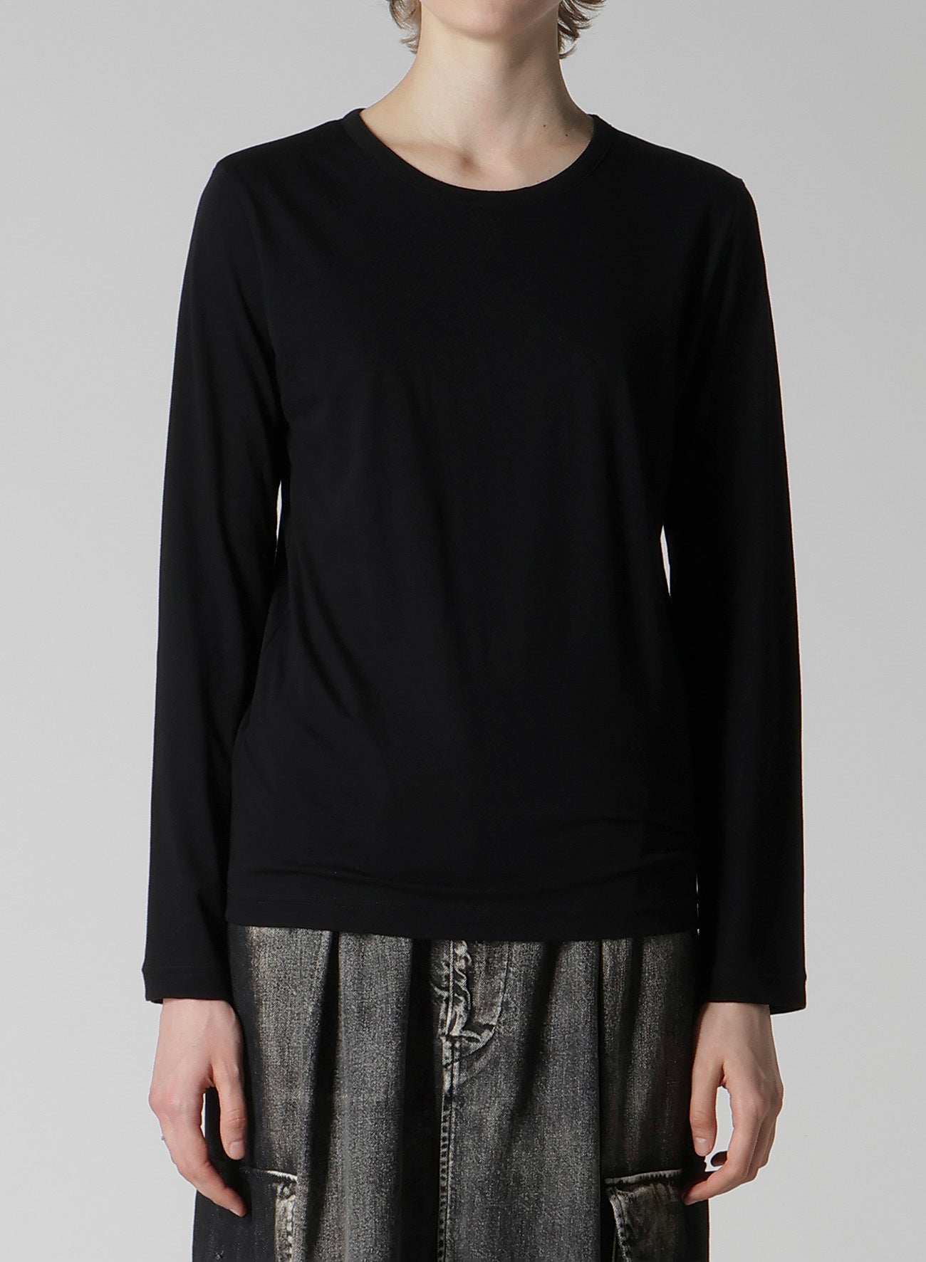 SOFT JERSEY ROUND NECK LONG T