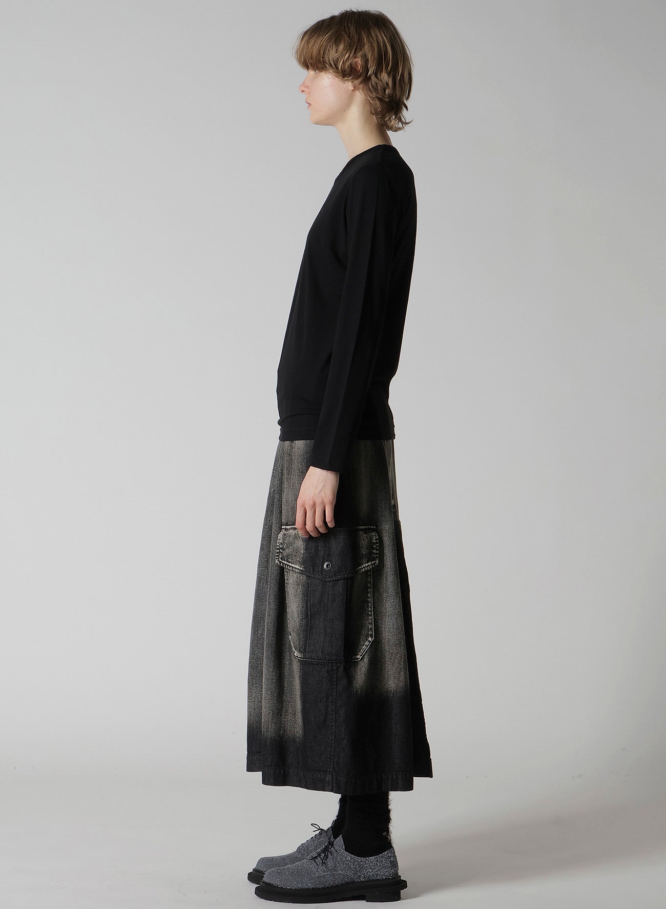 SOFT JERSEY ROUND NECK LONG T