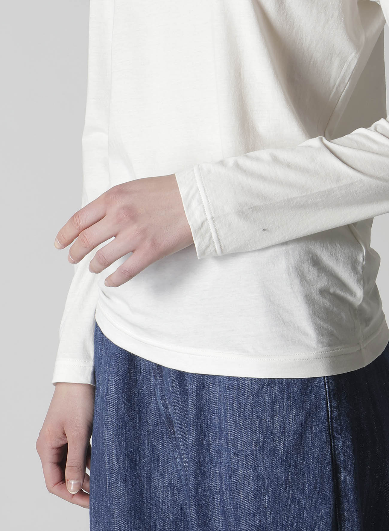 SOFT JERSEY HIGH NECK LONG T