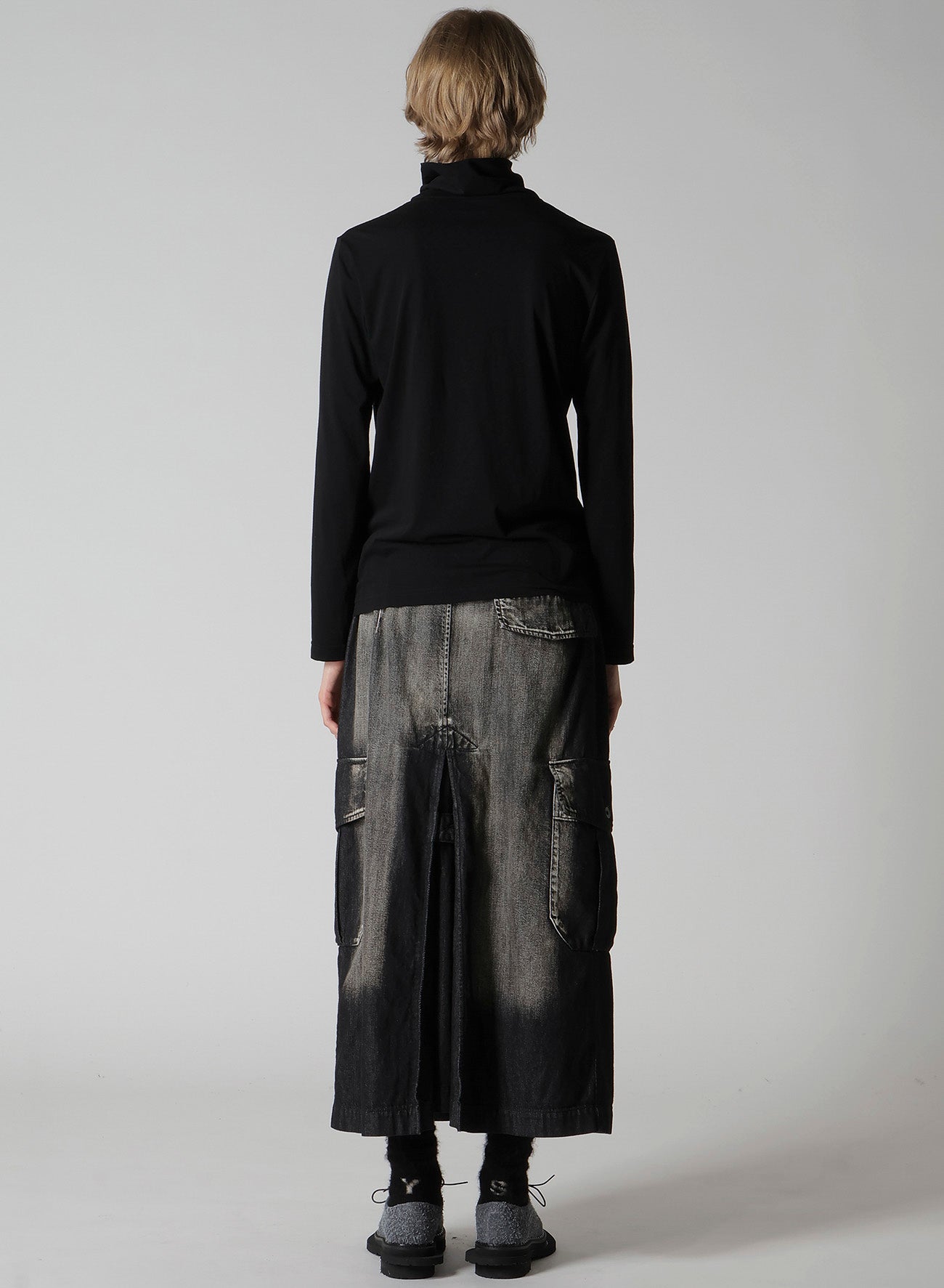 SOFT JERSEY HIGH NECK LONG T