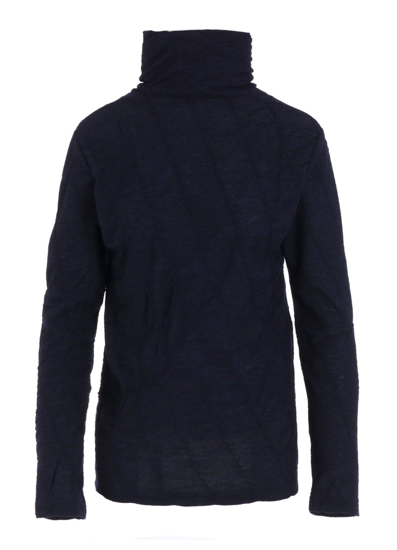 TUCKED DIAGONAL CABLE JQ HIGH NECK LONG T