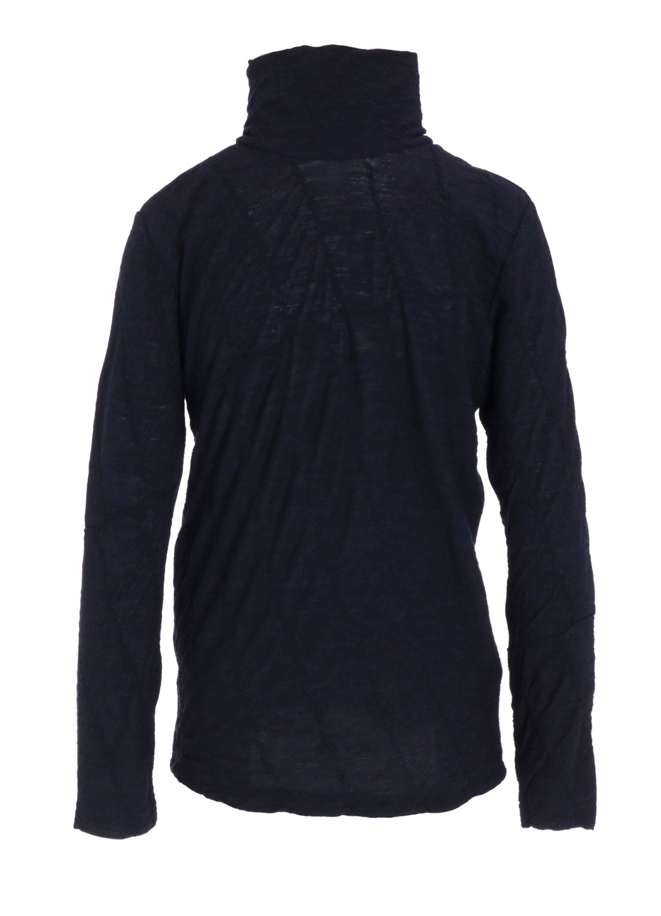 TUCKED DIAGONAL CABLE JQ HIGH NECK LONG T