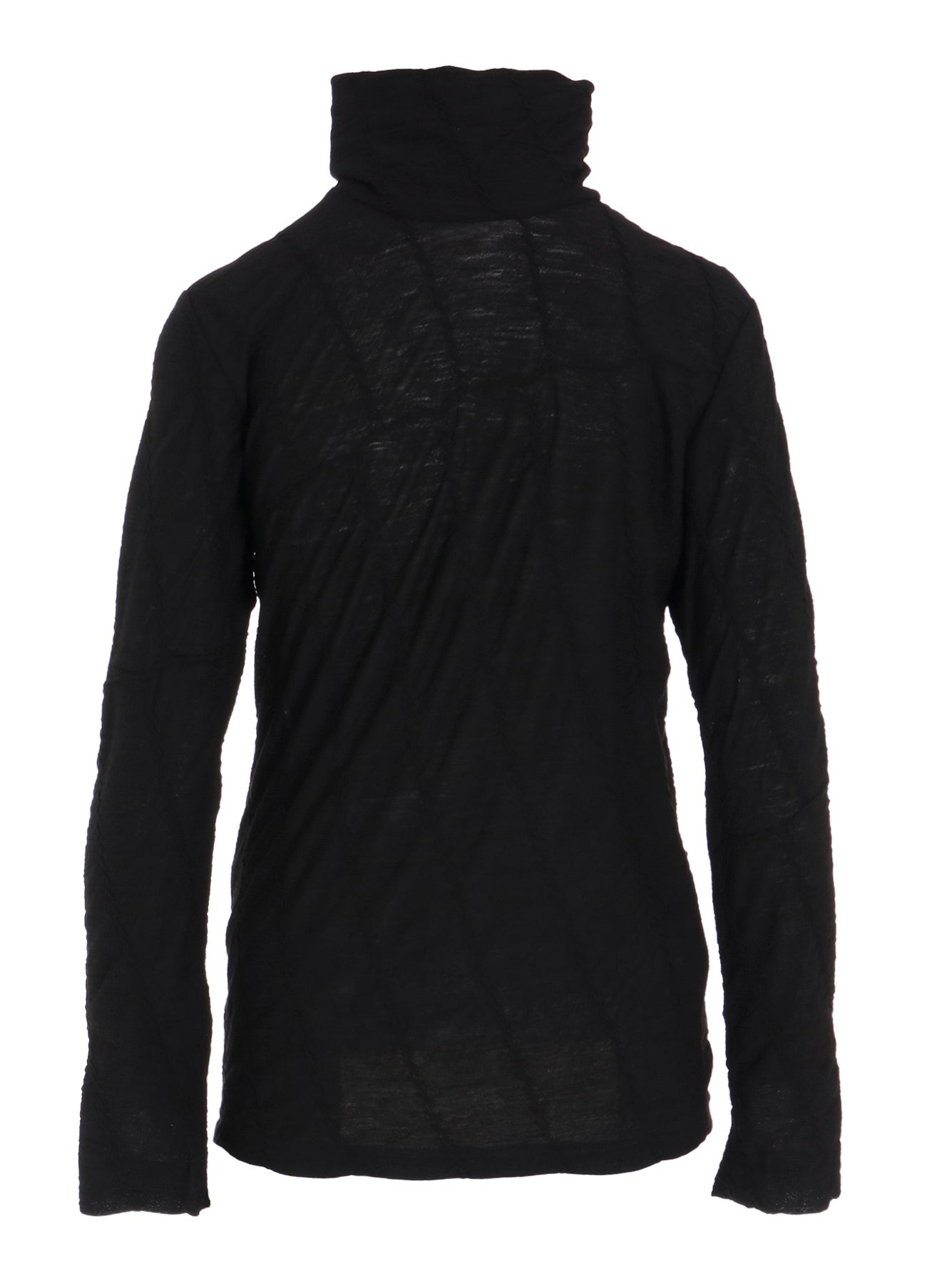 TUCKED DIAGONAL CABLE JQ HIGH NECK LONG T