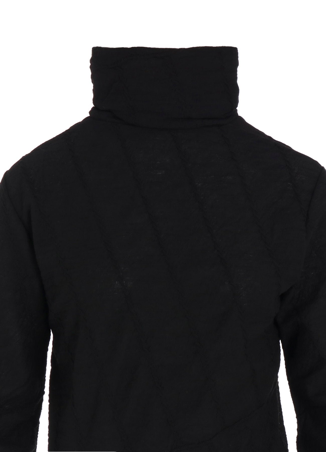 TUCKED DIAGONAL CABLE JQ HIGH NECK LONG T