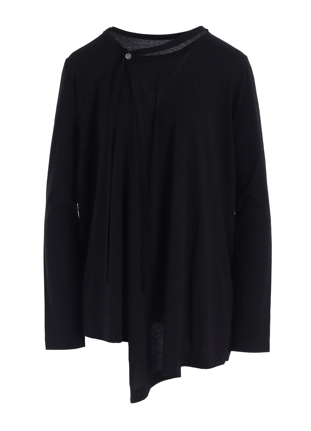 SOFT JERSEY STRING COLLAR LONG T