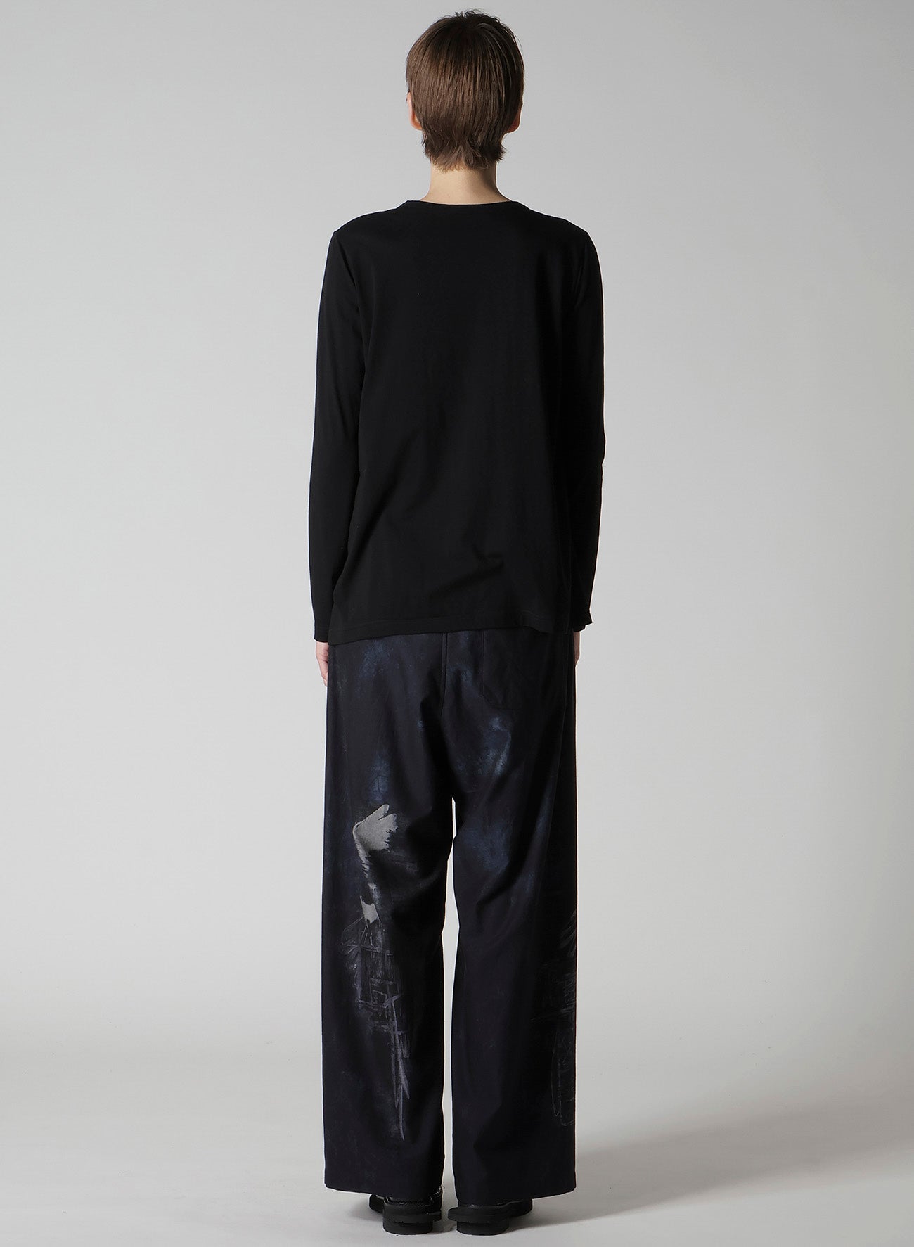 SOFT JERSEY STRING COLLAR LONG T