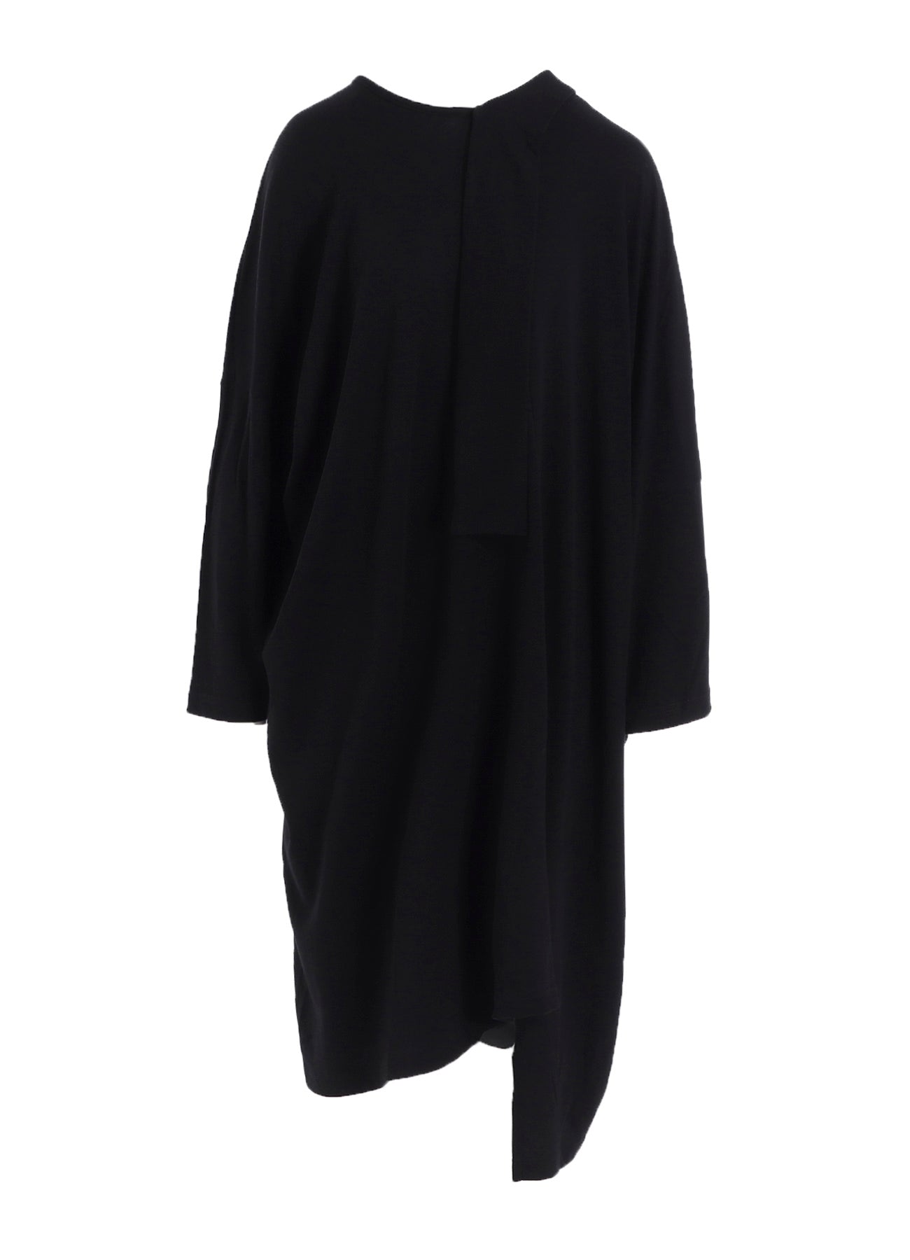 SOFT GAUZE JERSEY ASYMMETRIC DRAPE DRESS