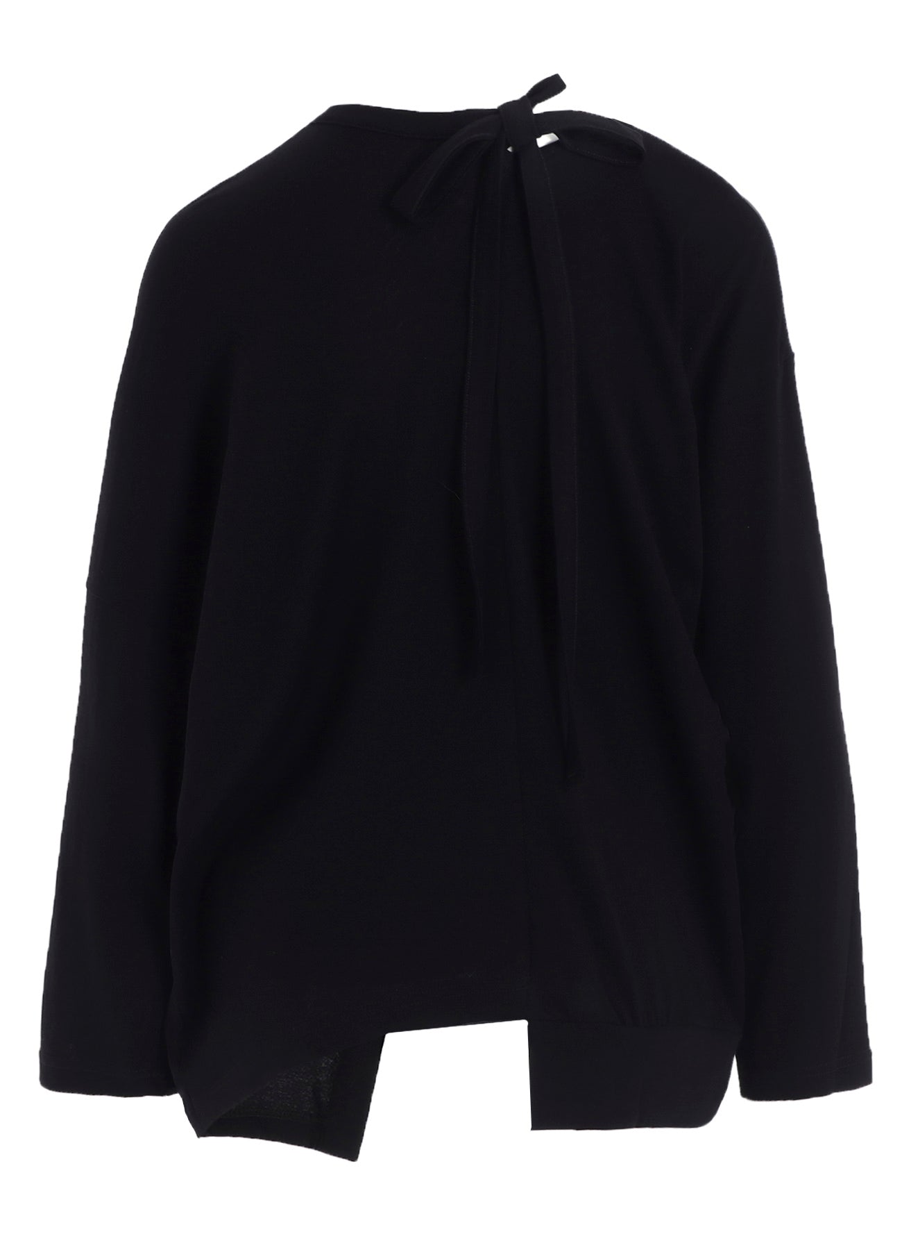 SOFT GAUZE JERSEY ASYMMETRIC DRAPE CARDIGAN