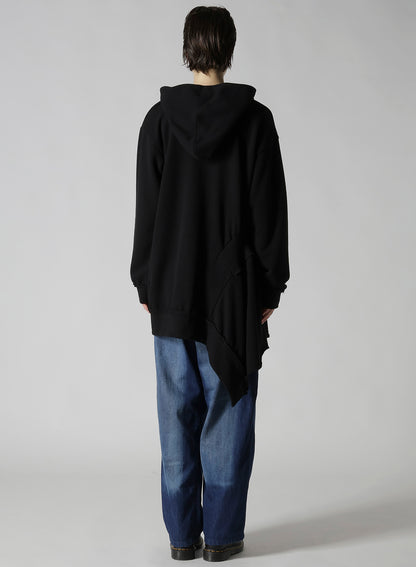 SOFT FRENCHTERRY ASSYMETRIC HOODIE