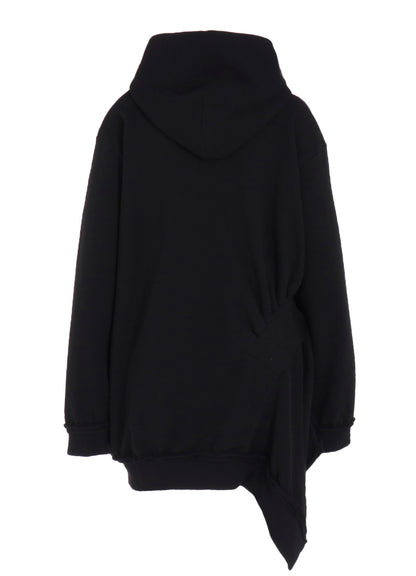 SOFT FRENCHTERRY ASSYMETRIC HOODIE