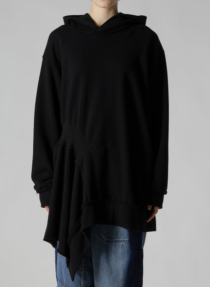 SOFT FRENCHTERRY ASSYMETRIC HOODIE