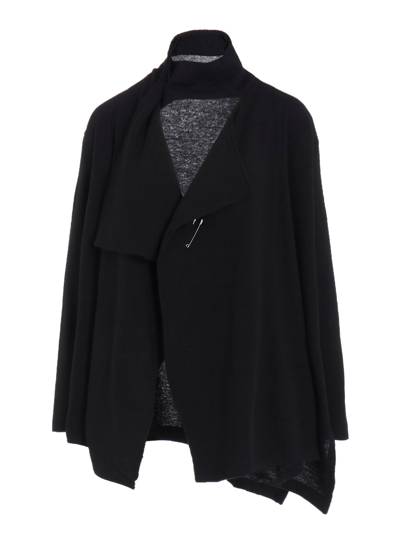 W/NY JERSEY HIGH NECK CARDIGAN