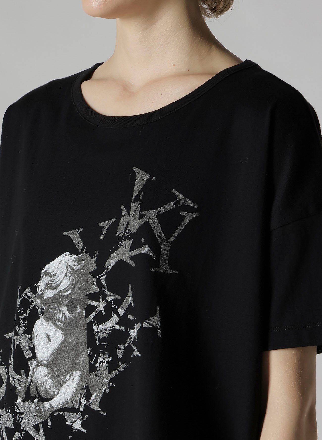 ANGEL PRINT HALF SLEEVE T