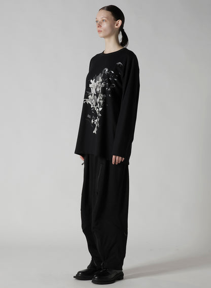 FLOWER PRINT LONG SLEEVE T