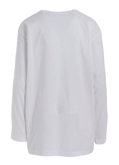 FRUIT PRINT GRAPHIC LONG SLEEVE T