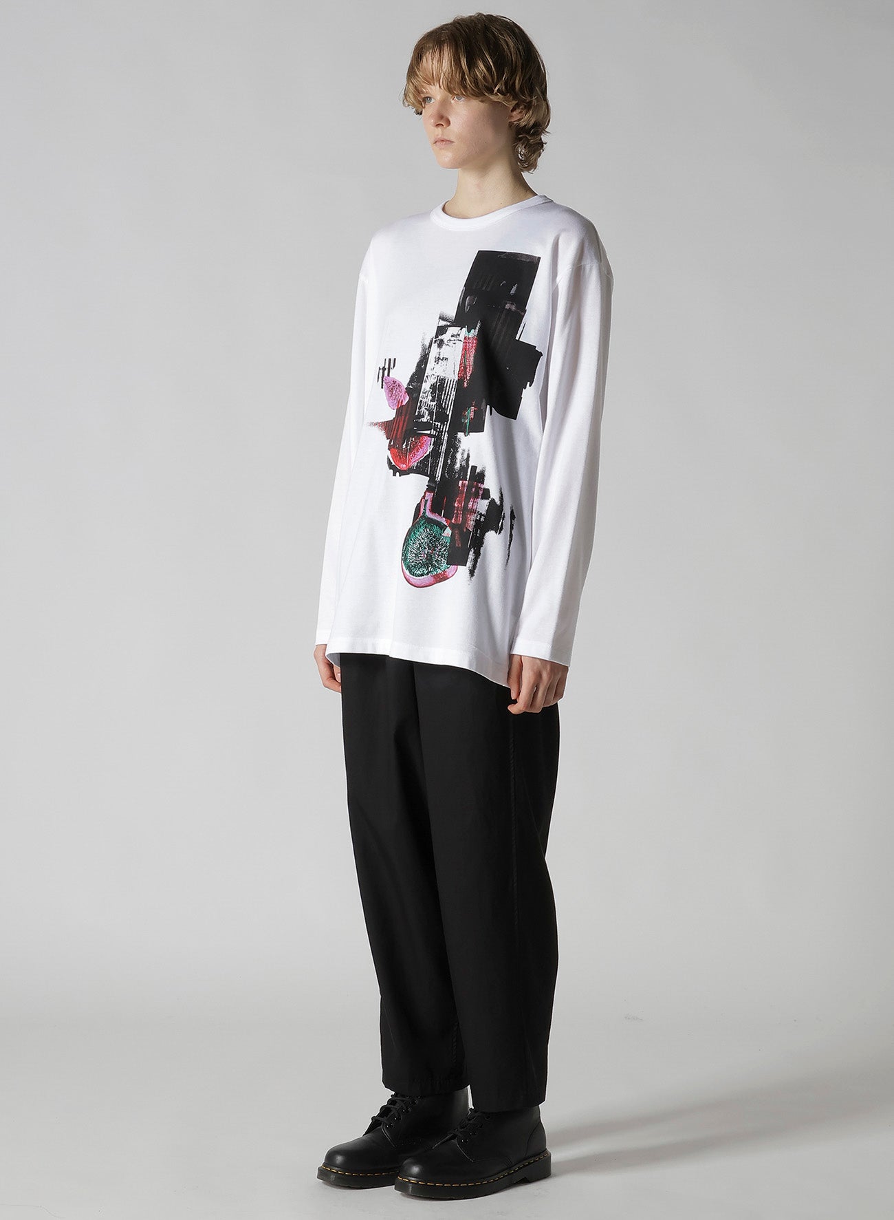 FRUIT PRINT GRAPHIC LONG SLEEVE T