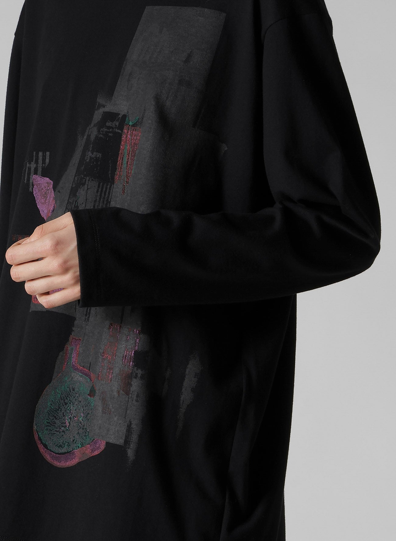 FRUIT PRINT GRAPHIC LONG SLEEVE T