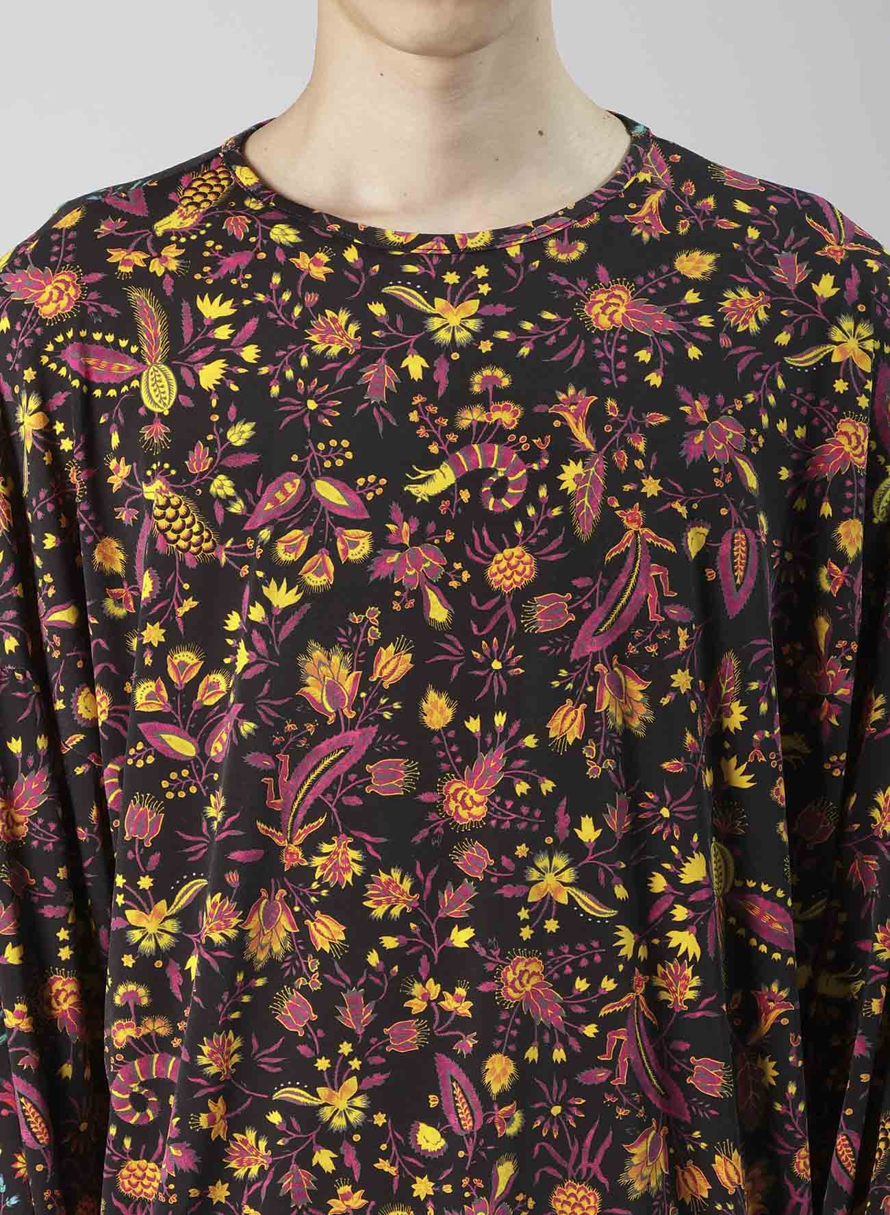 FLOWER PRINT PE JERSEY PANEL T