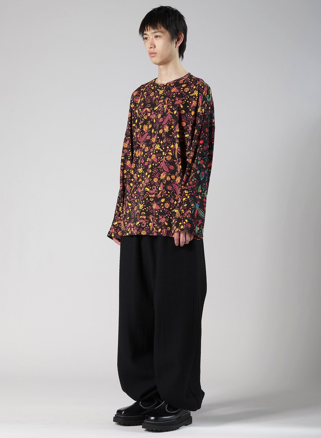FLOWER PRINT PE JERSEY PANEL T