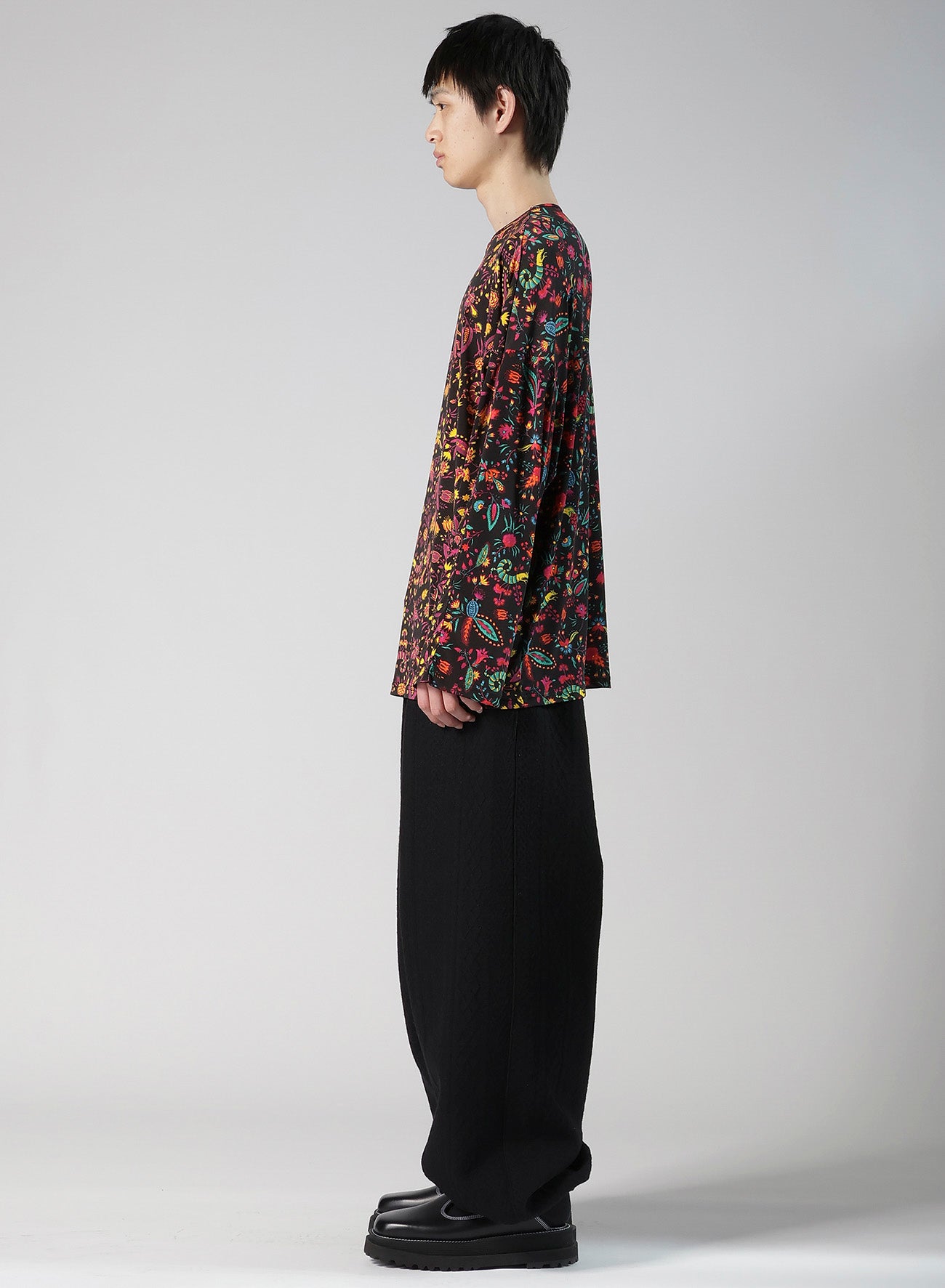 FLOWER PRINT PE JERSEY PANEL T