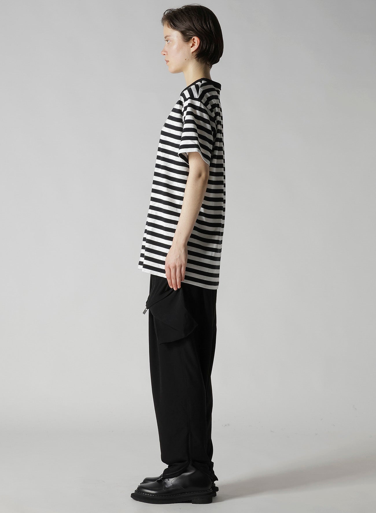 FLOWER PRINT/STRIPE Y'S STITCH T
