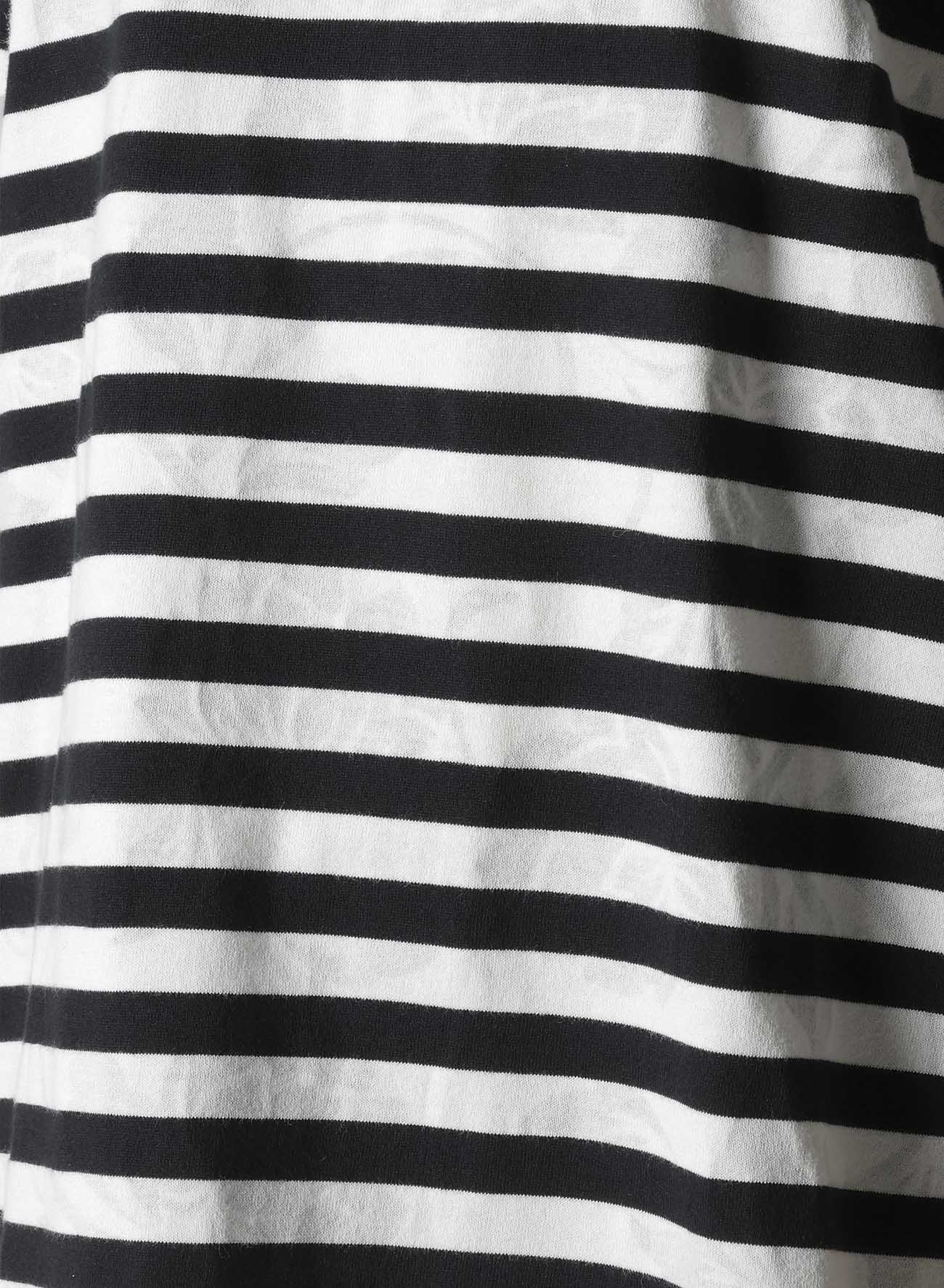 FLOWER PRINT/STRIPE Y'S STITCH T