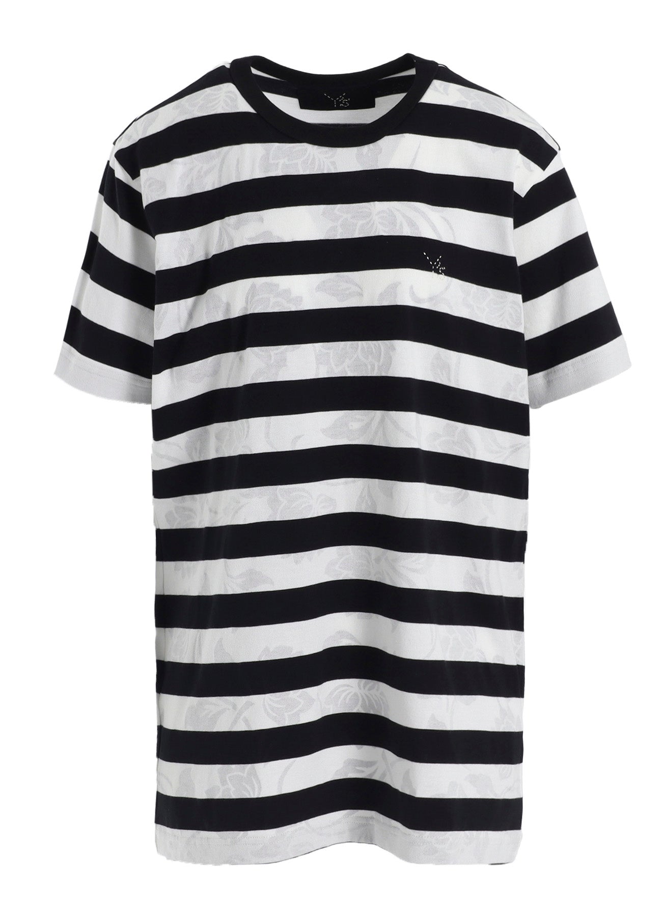 FLOWER PRINT/STRIPE Y'S STITCH T