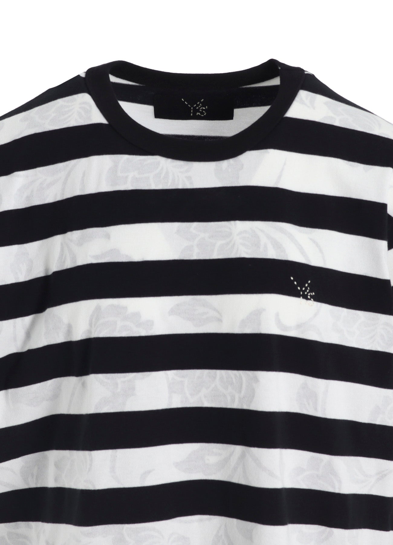 FLOWER PRINT/STRIPE Y'S STITCH T
