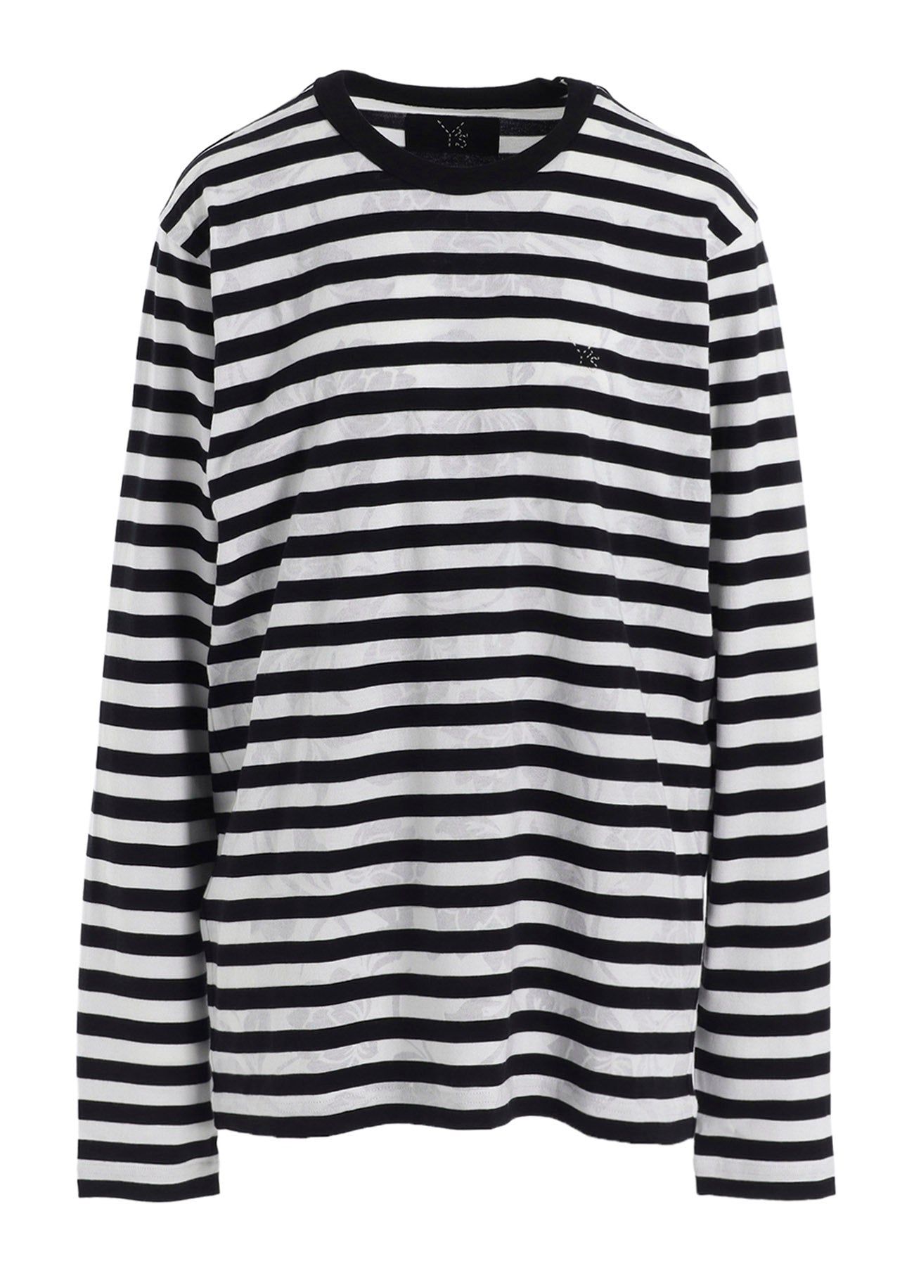 FLOWER PRINT/STRIPE Y'S STITCH LONG SLEEVE T