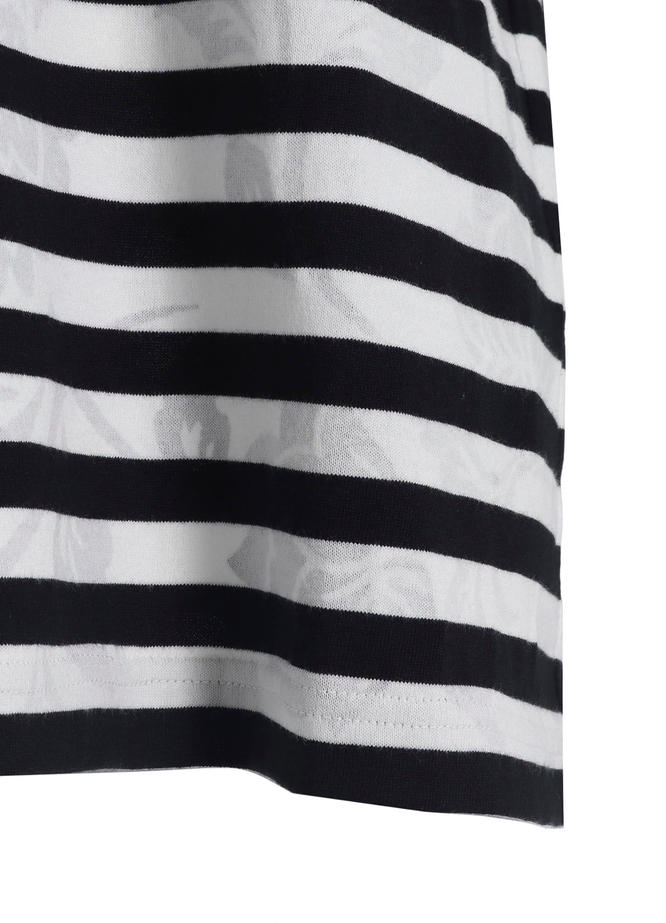 FLOWER PRINT/STRIPE Y'S STITCH LONG SLEEVE T