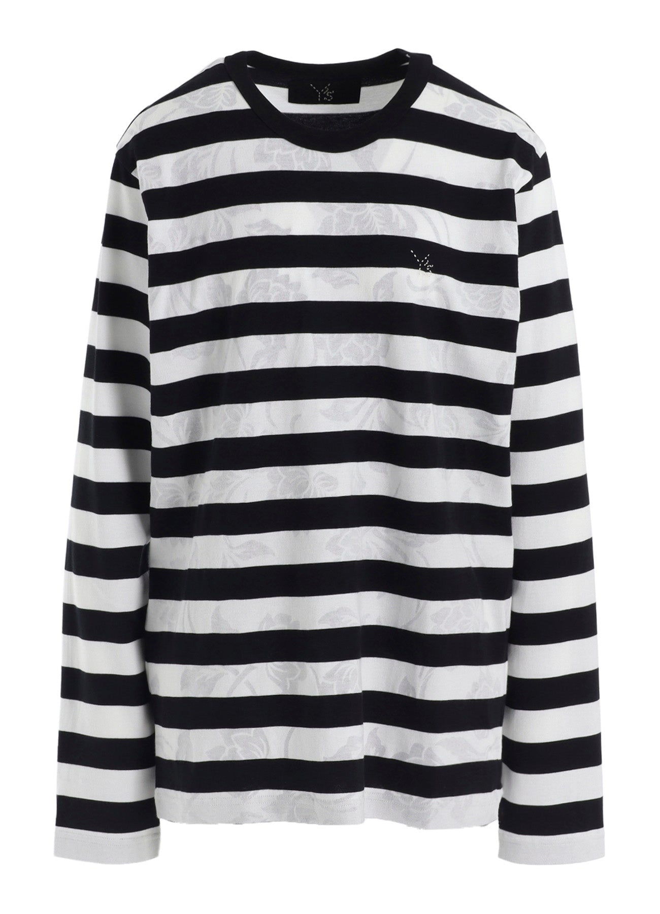 FLOWER PRINT/STRIPE Y'S STITCH LONG SLEEVE T