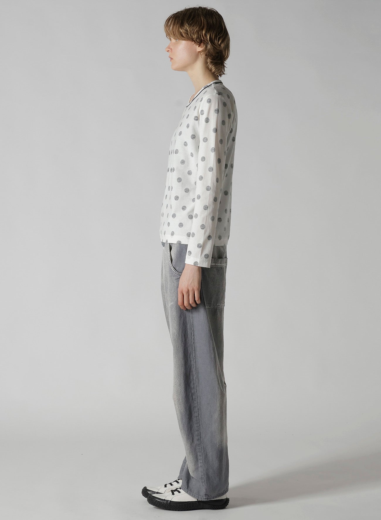POLKA DOT Y'S STITCH LONG SLEEVE T