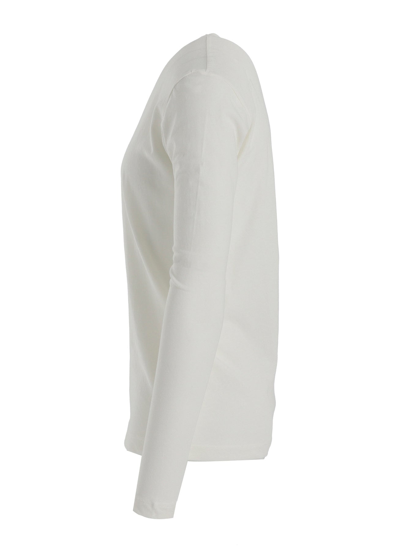 HARD-TWISTED JERSEY ROUND NECK LONG SLEEVE T