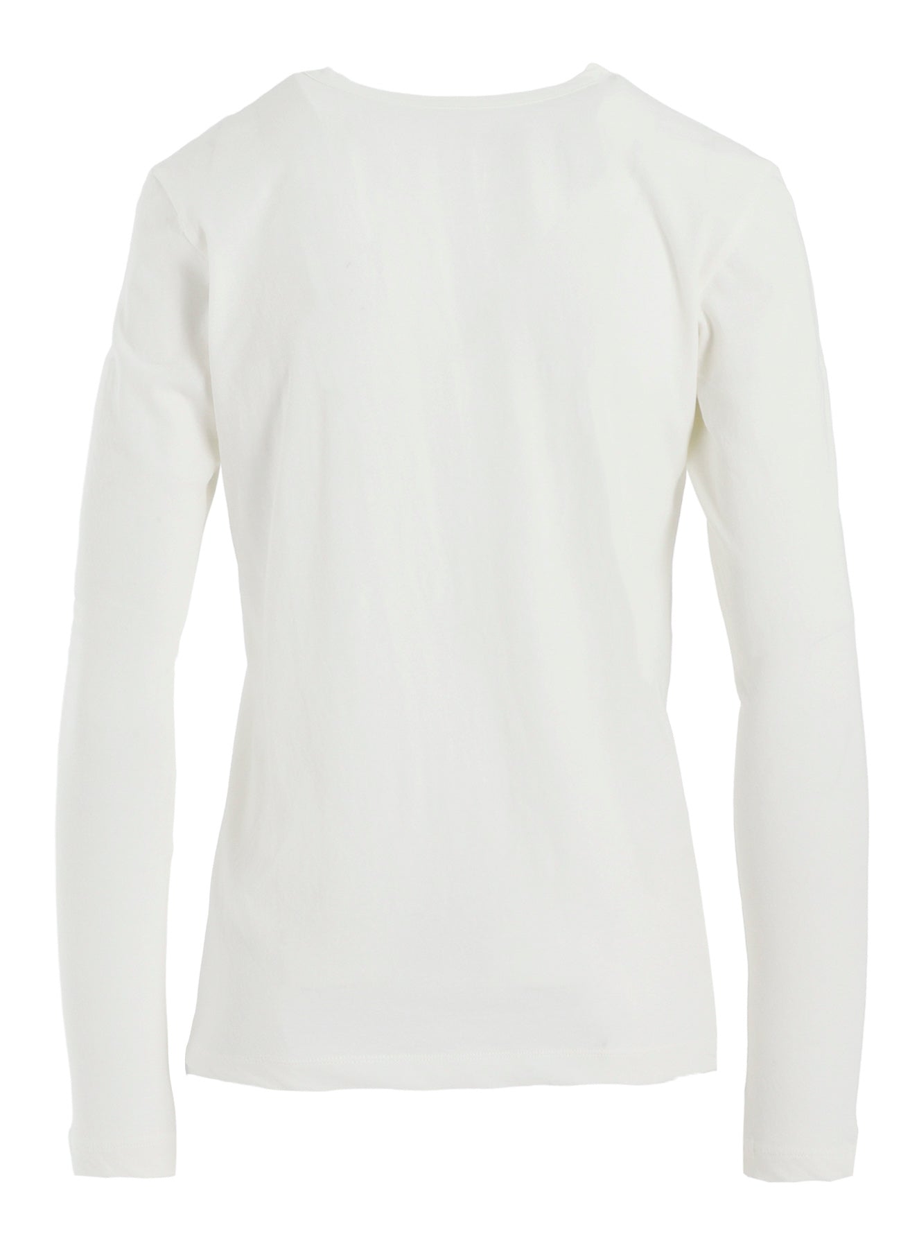 HARD-TWISTED JERSEY ROUND NECK LONG SLEEVE T