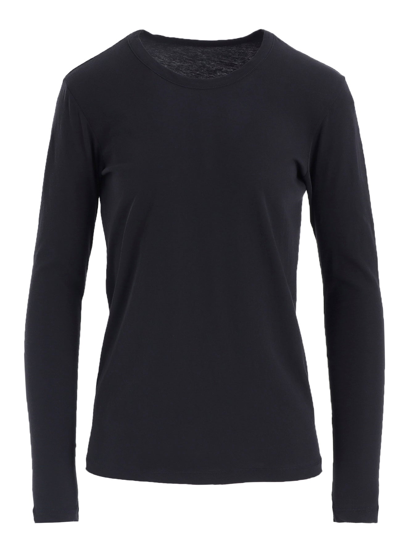 HARD-TWISTED JERSEY ROUND NECK LONG SLEEVE T