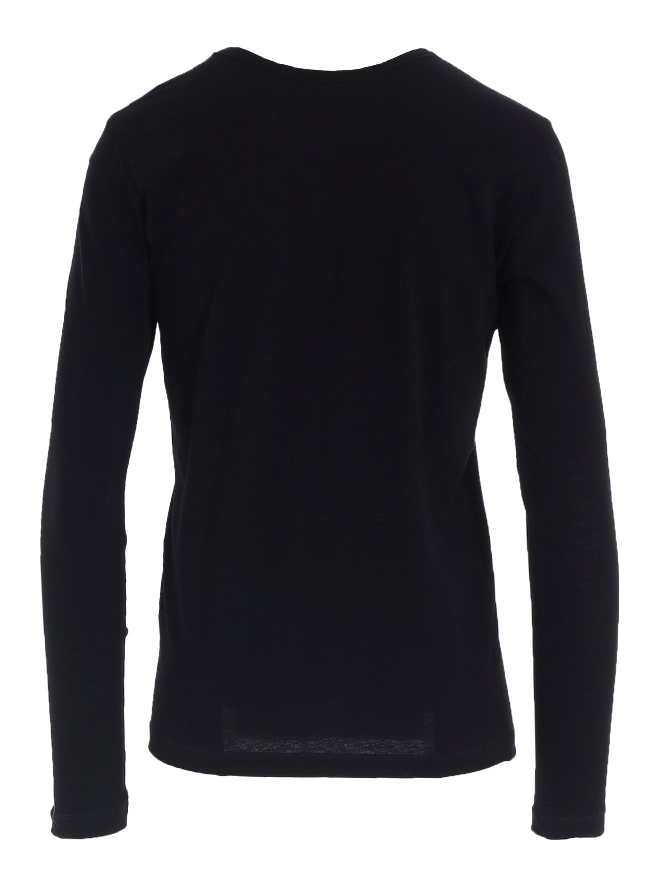 HARD-TWISTED JERSEY ROUND NECK LONG SLEEVE T