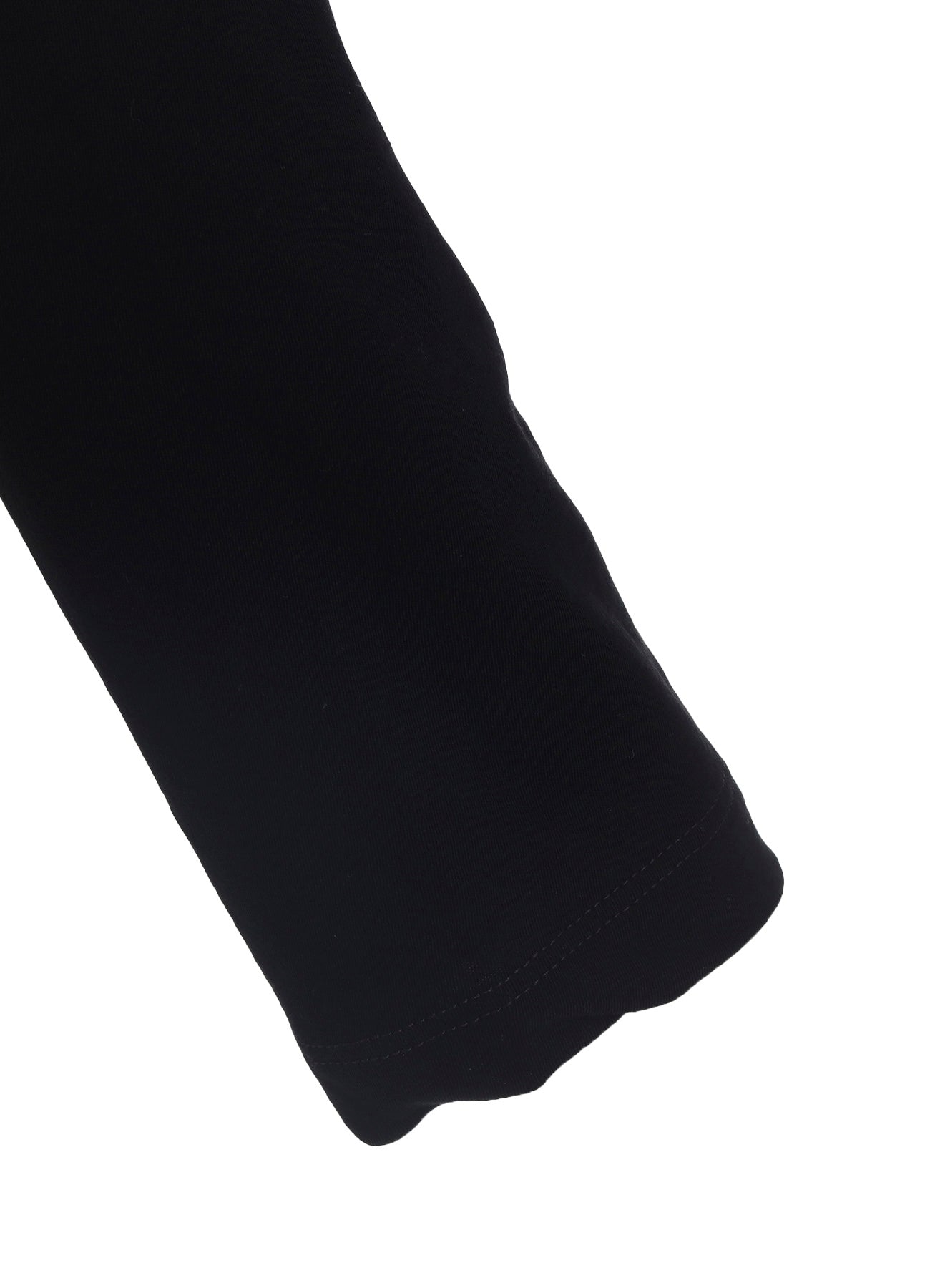 HARD-TWISTED JERSEY ASYMMETRIC ROUND NECK T