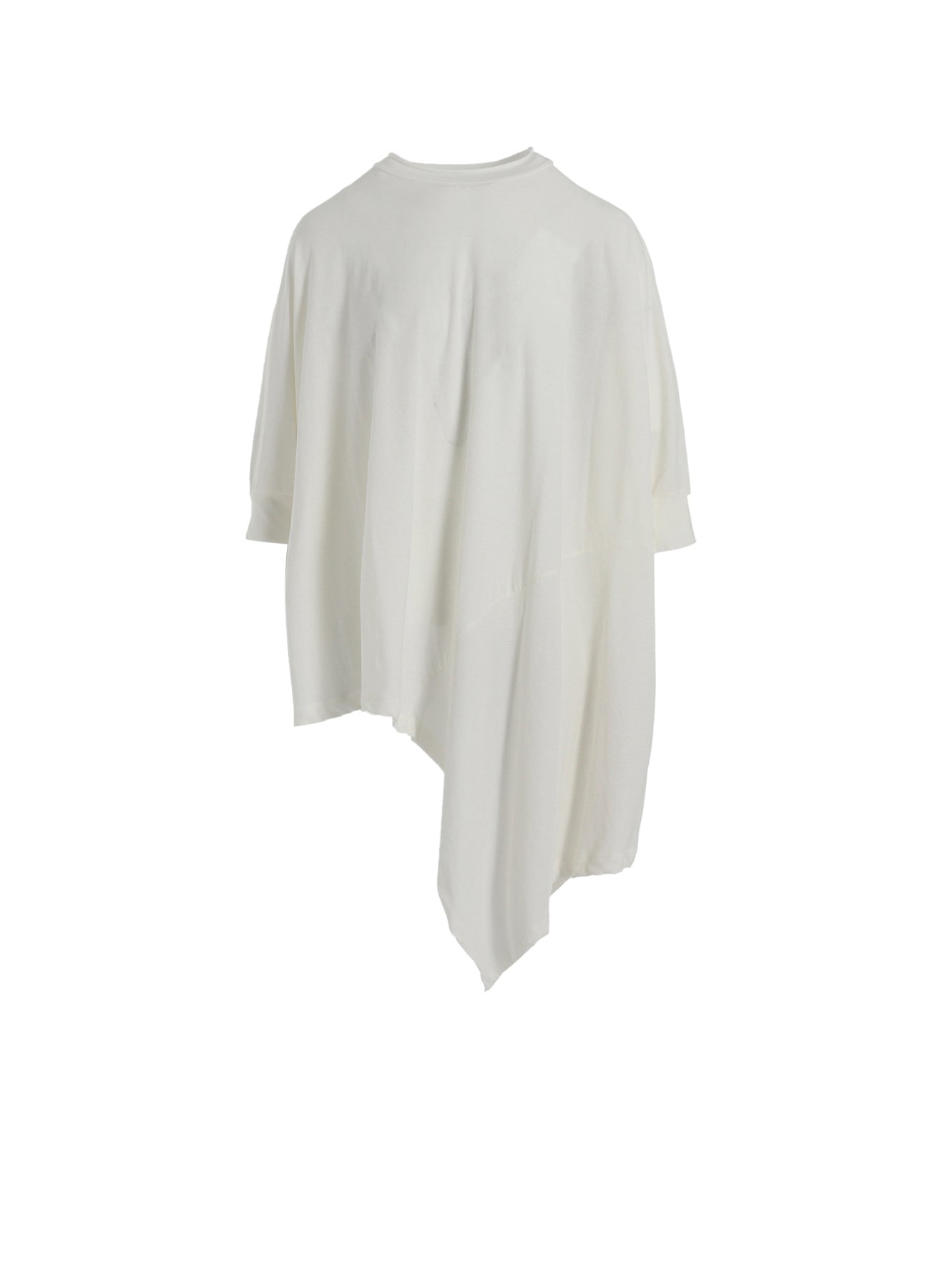 HARD-TWISTED JERSEY ASYMMETRIC DOLMAN T