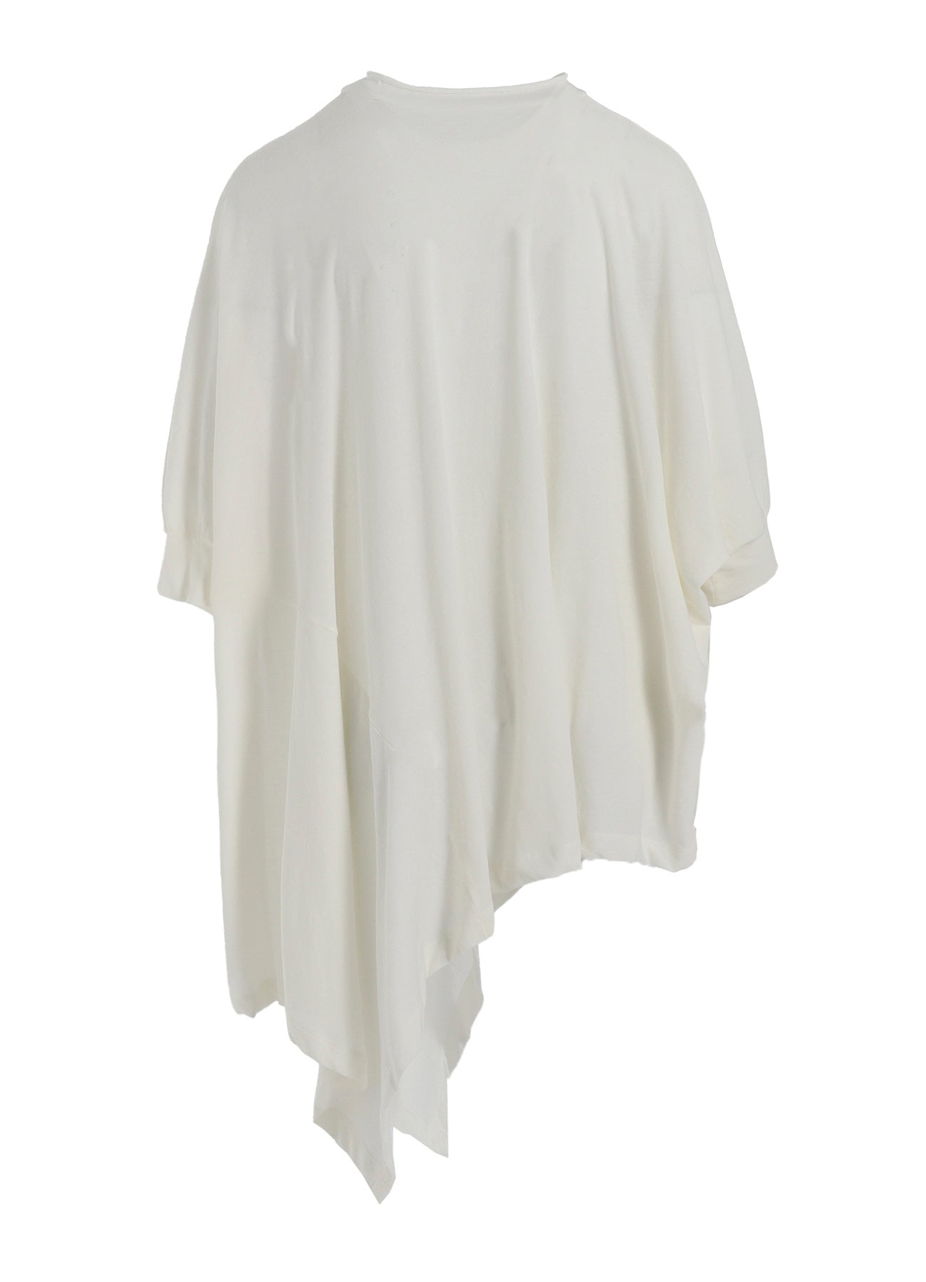 HARD-TWISTED JERSEY ASYMMETRIC DOLMAN T