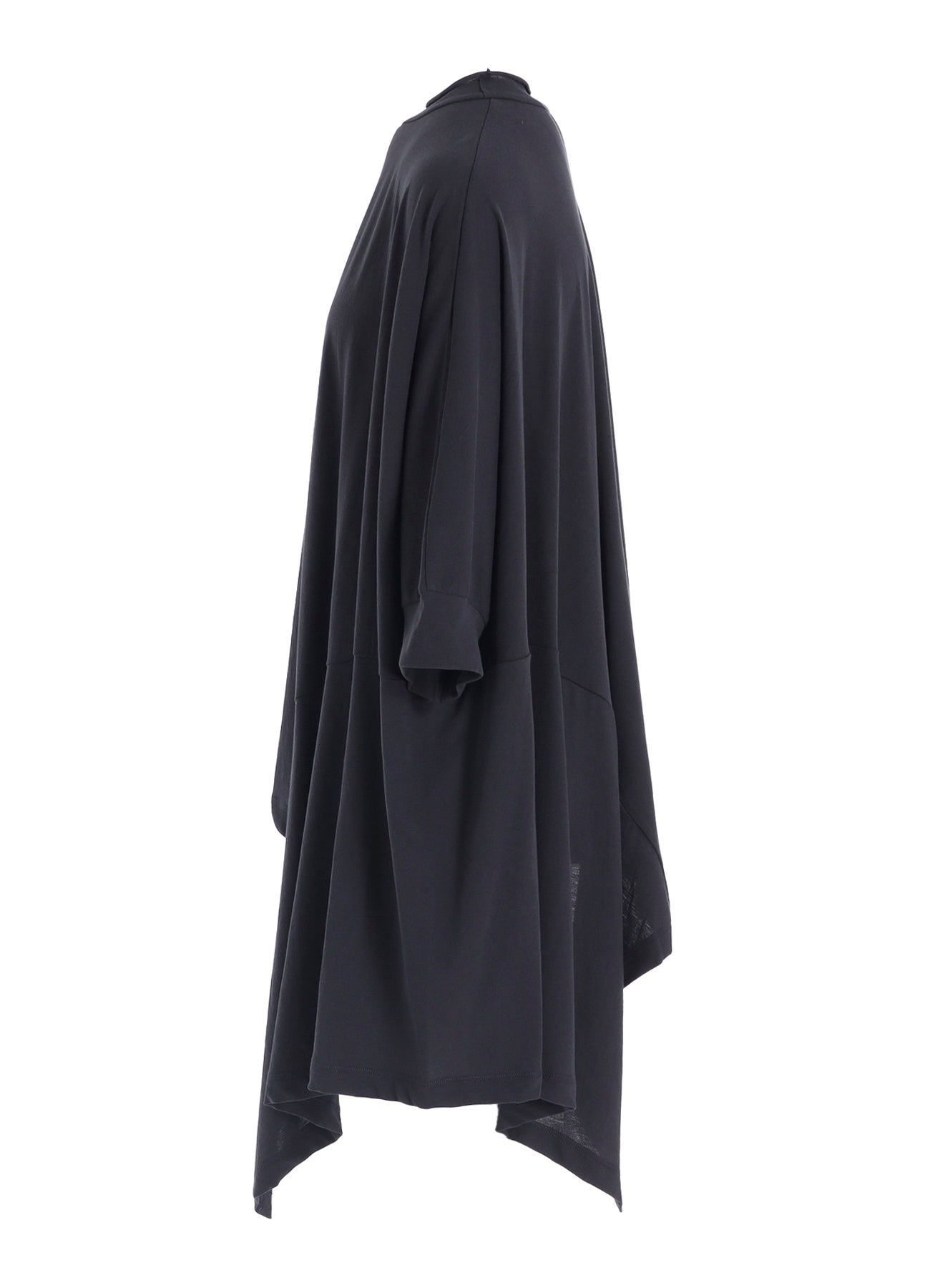 HARD-TWISTED JERSEY ASYMMETRIC DOLMAN T