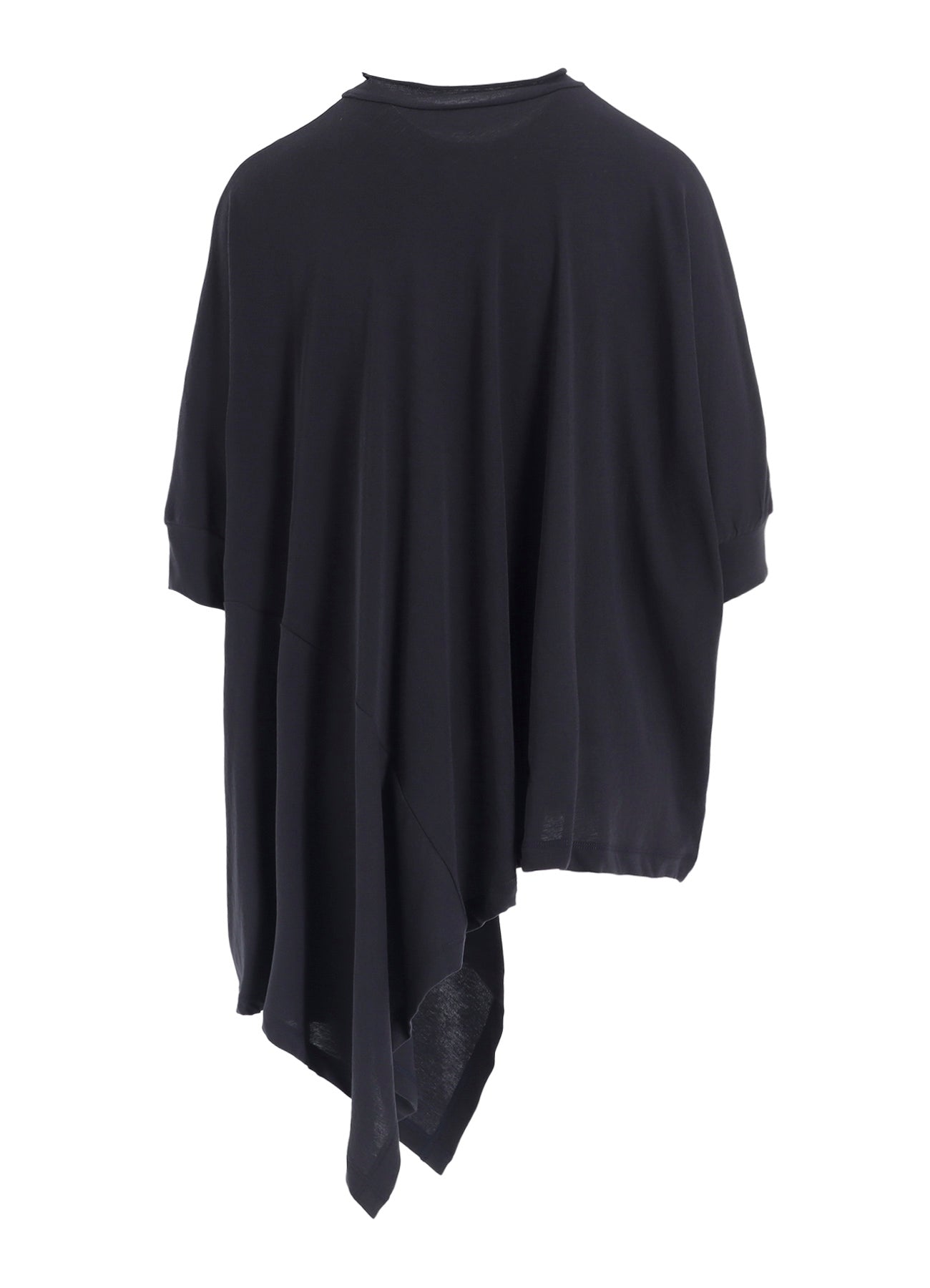 HARD-TWISTED JERSEY ASYMMETRIC DOLMAN T
