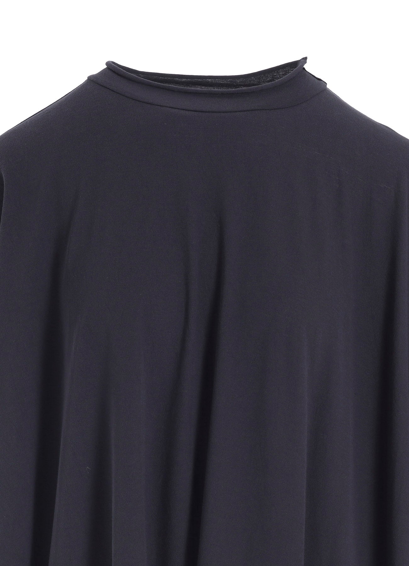 HARD-TWISTED JERSEY ASYMMETRIC DOLMAN T